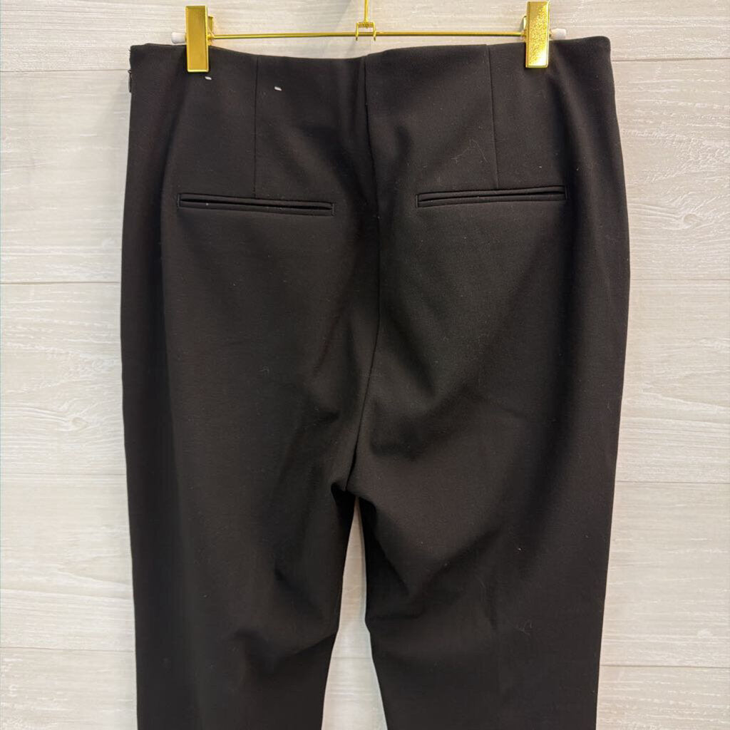 Ann Taylor Black Straight Leg Trouser Pants 6