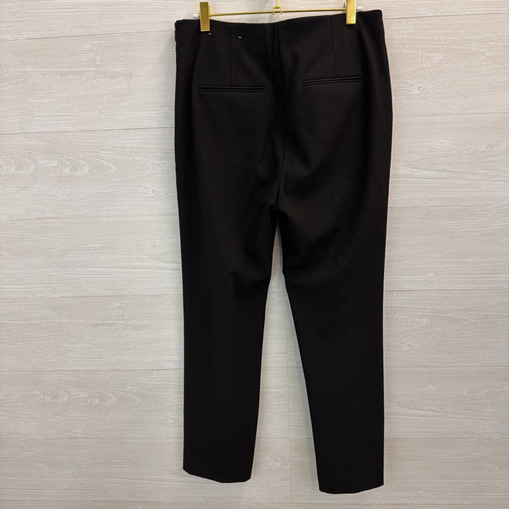 Ann Taylor Black Straight Leg Trouser Pants 6