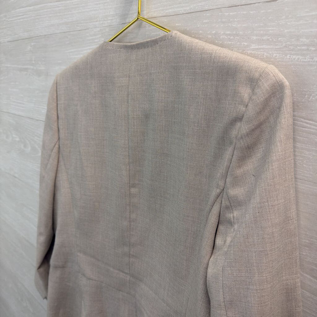 Ann Taylor Grey Button Front Business Jacket 6