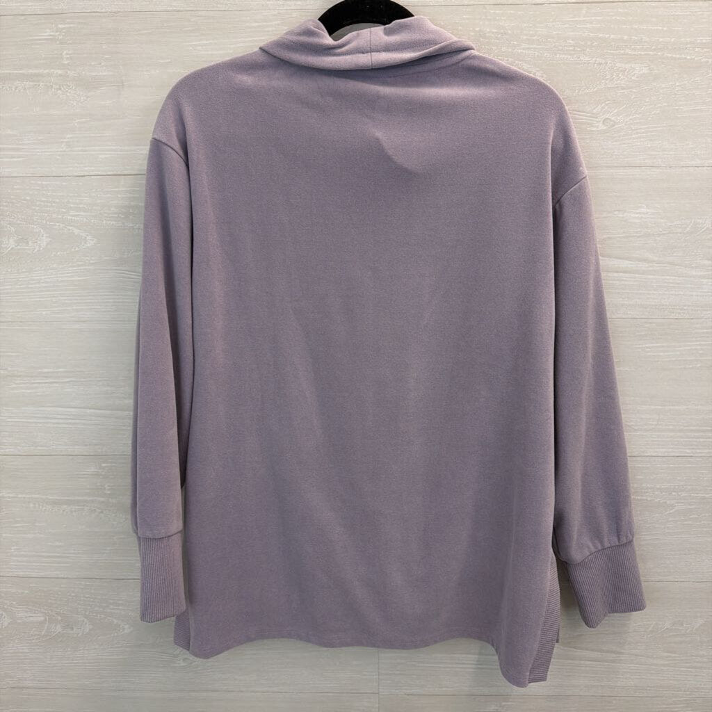 RBX Soft Purple Mock Neck Long Sleeve Top Medium