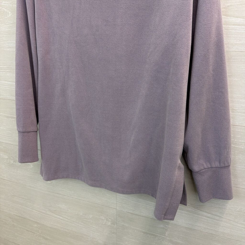 RBX Soft Purple Mock Neck Long Sleeve Top Medium
