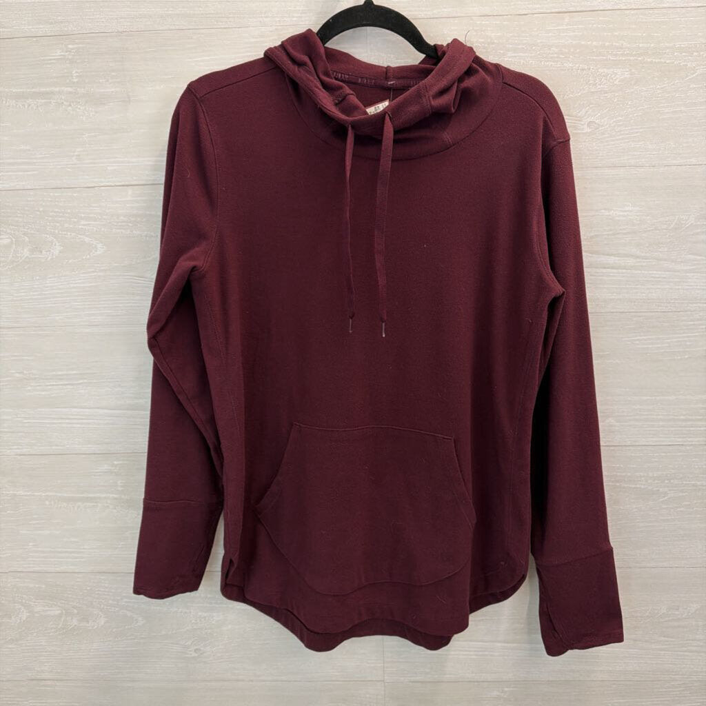 RBX Burgundy Fleece Hooded Pullover Medium