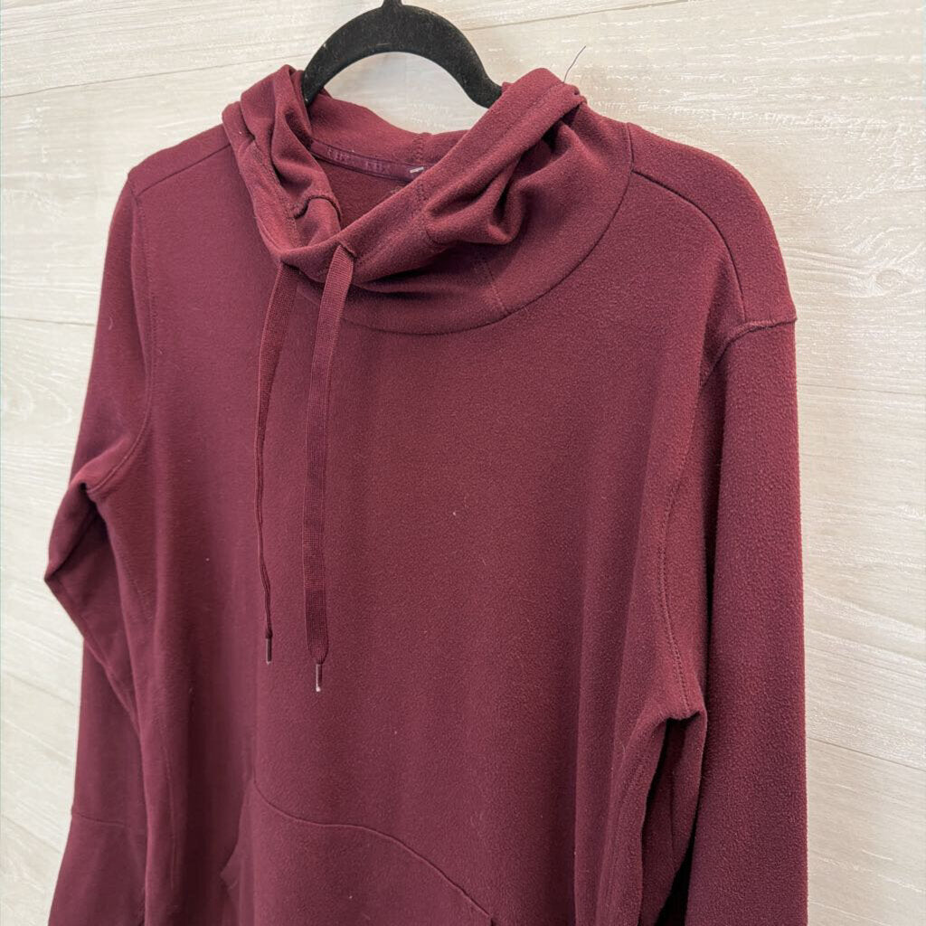 RBX Burgundy Fleece Hooded Pullover Medium