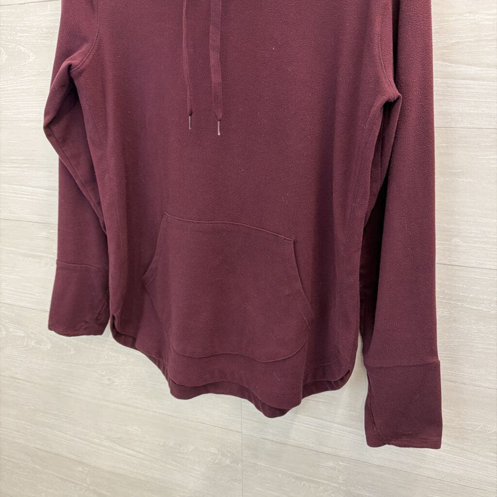 RBX Burgundy Fleece Hooded Pullover Medium