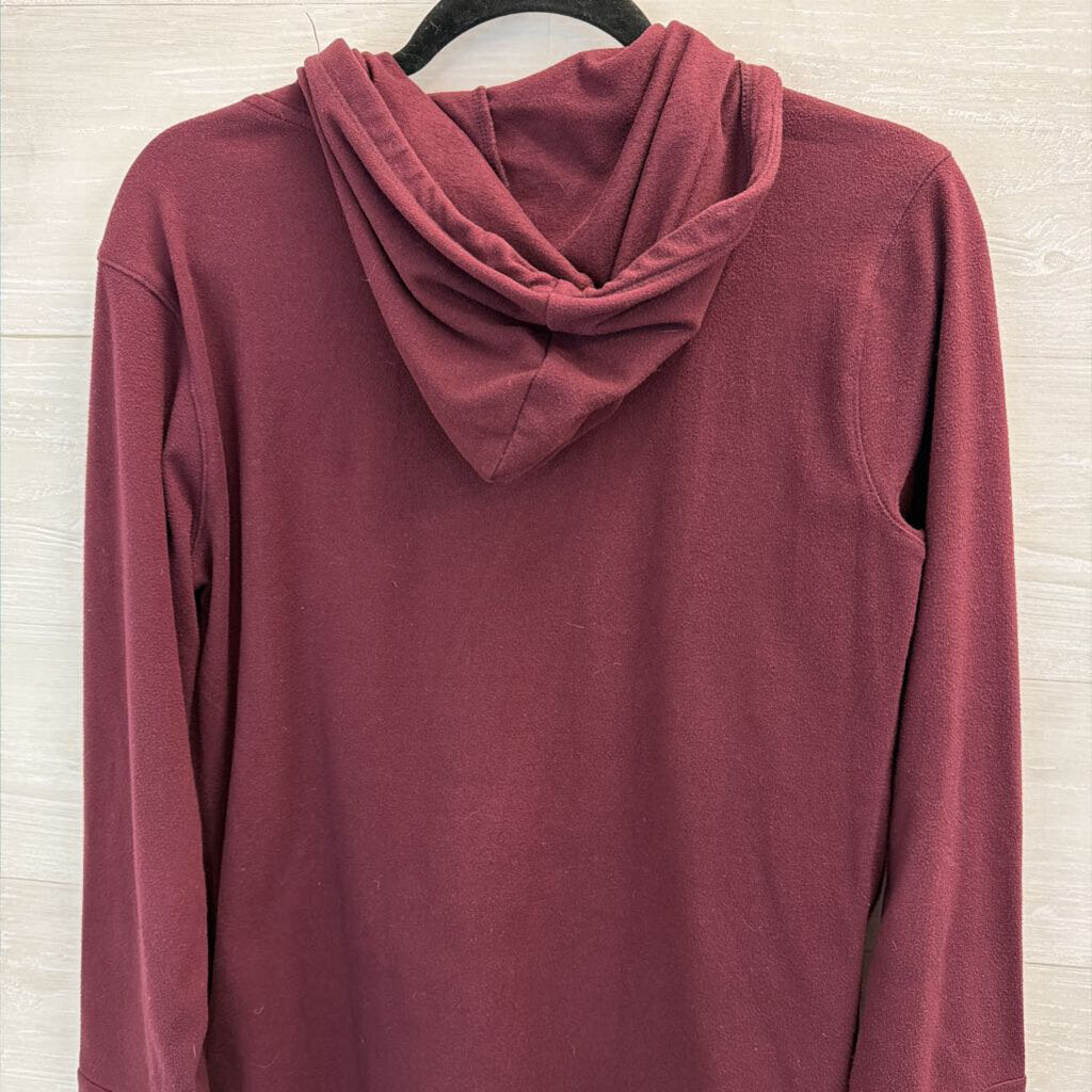 RBX Burgundy Fleece Hooded Pullover Medium