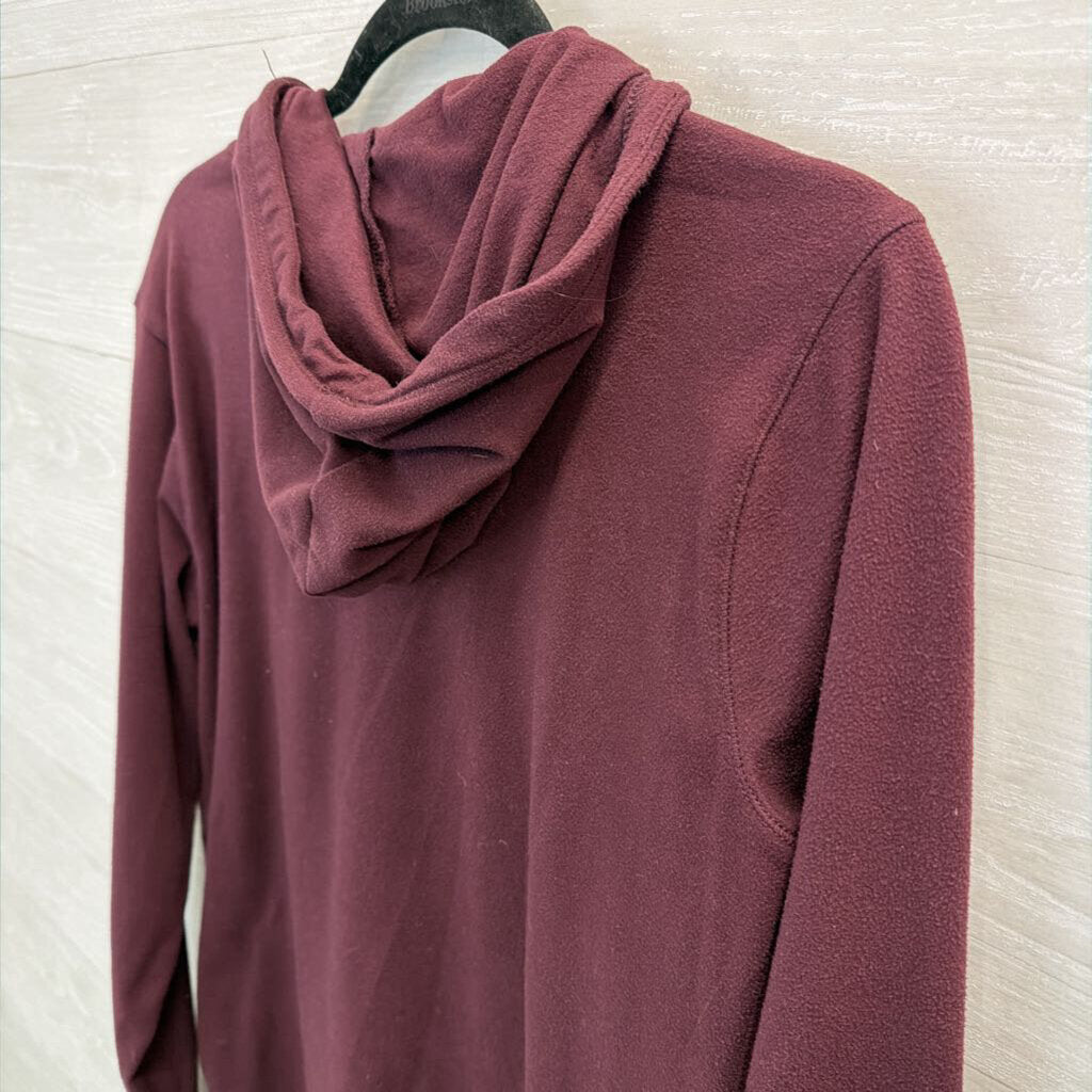 RBX Burgundy Fleece Hooded Pullover Medium