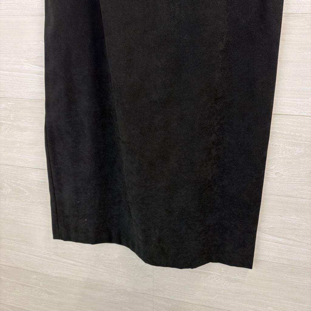 Briggs Black Suede Maxi Skirt 8