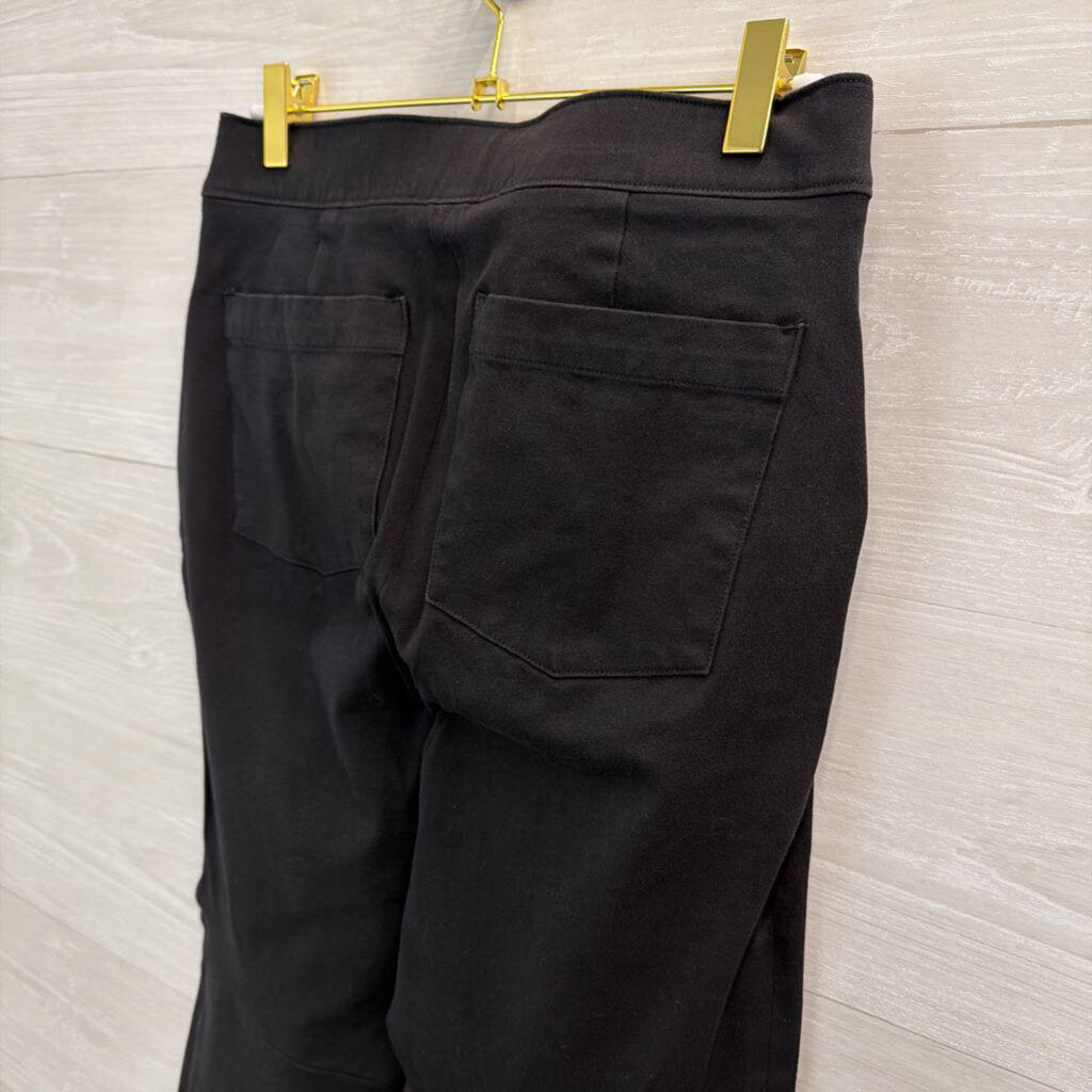 Spanx Black Wide Leg Pull On Pants Medium