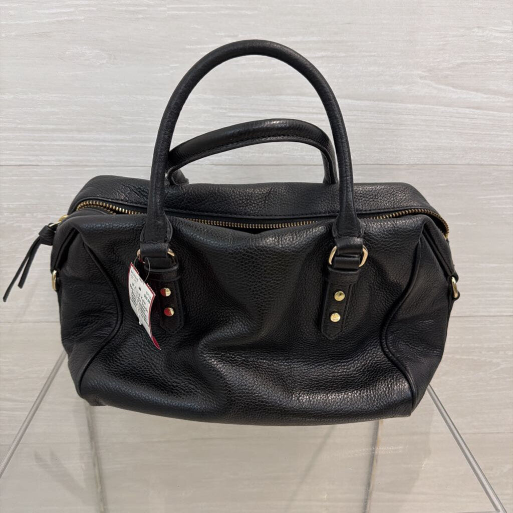 Kate Spade Black Pebbled Leather Julianne Mulberry Street Satchel Purse