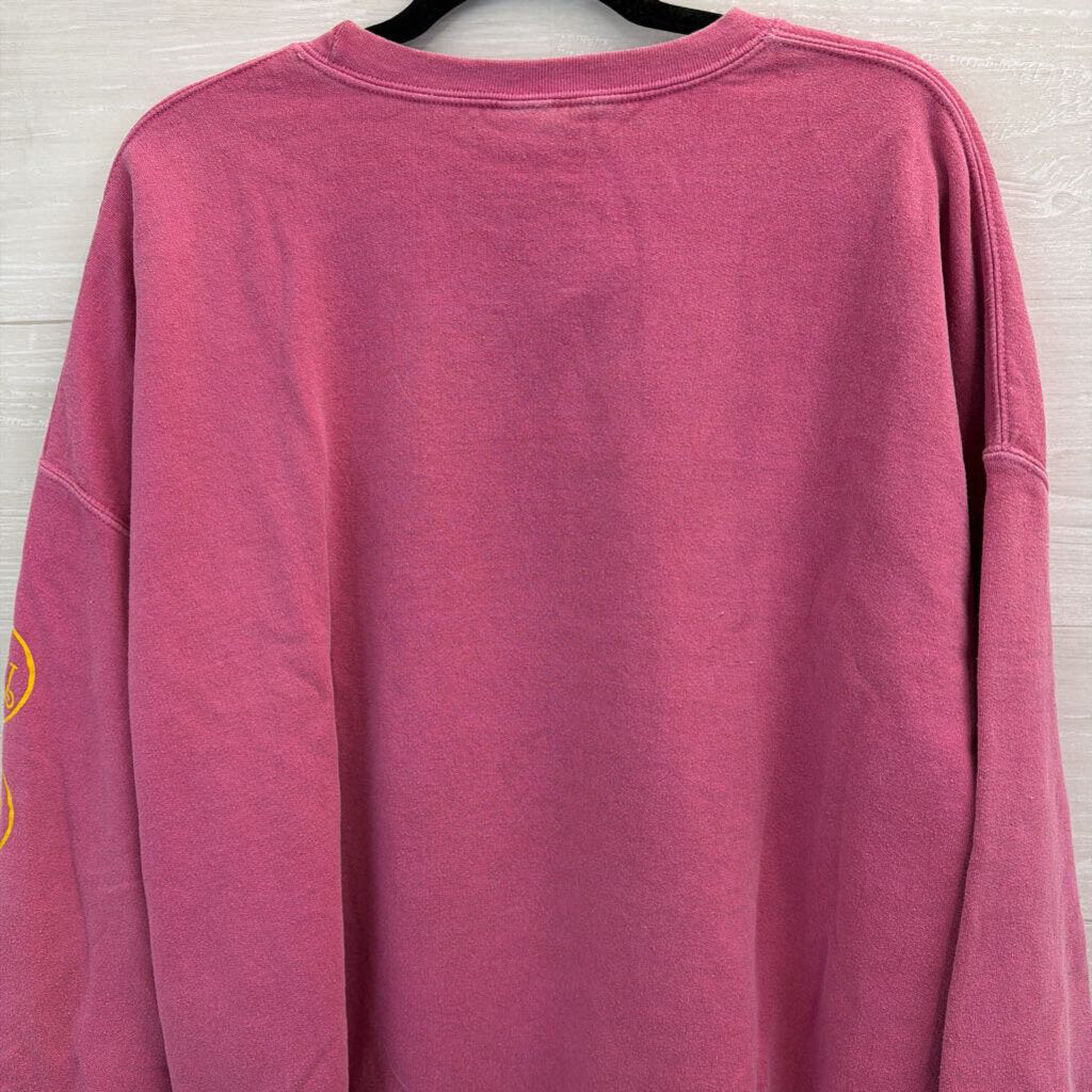 Nirvana Pink/ Multi Long Sleeve Graphic Pullover Large/ Extra Large
