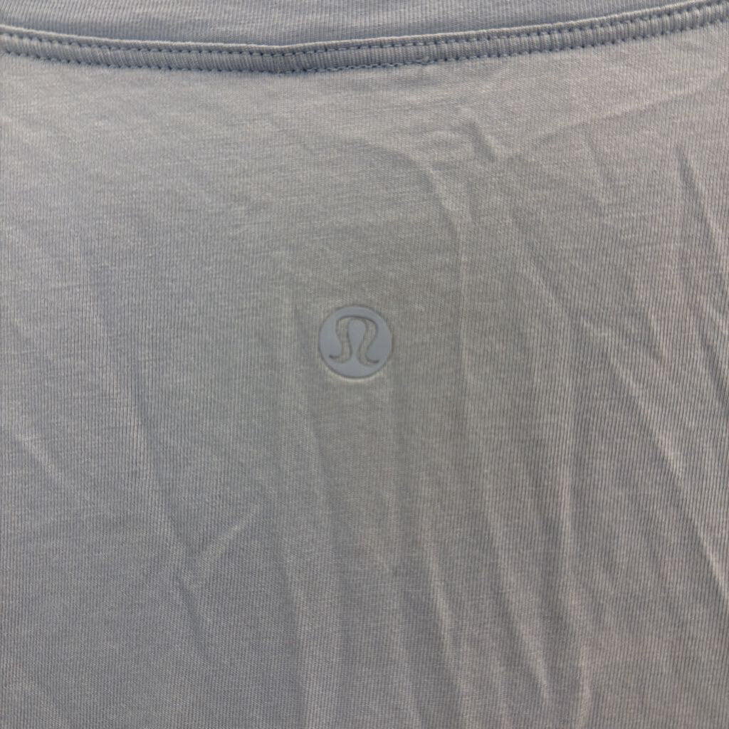 Lululemon Blue Tie Front Short Sleeve Top Large