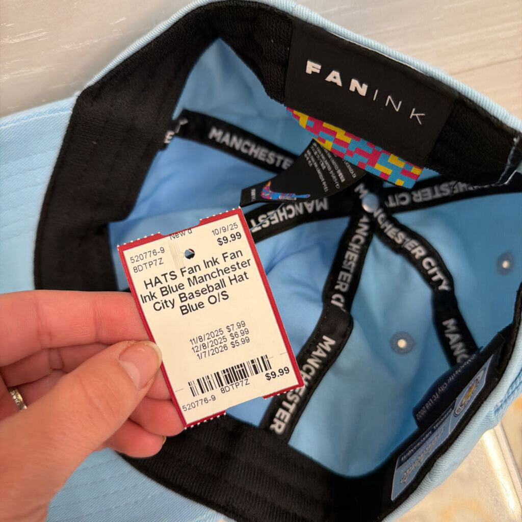 Fan Ink Blue Manchester City Baseball Hat