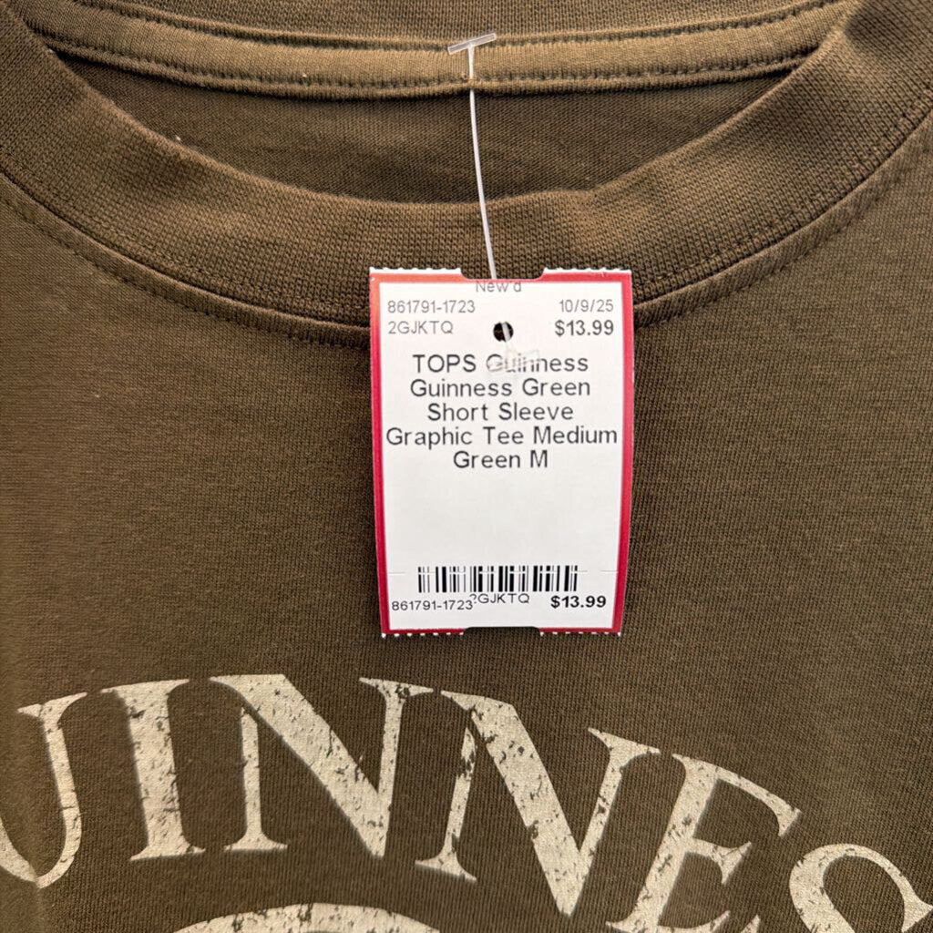 Guinness Green Short Sleeve Graphic Tee Medium