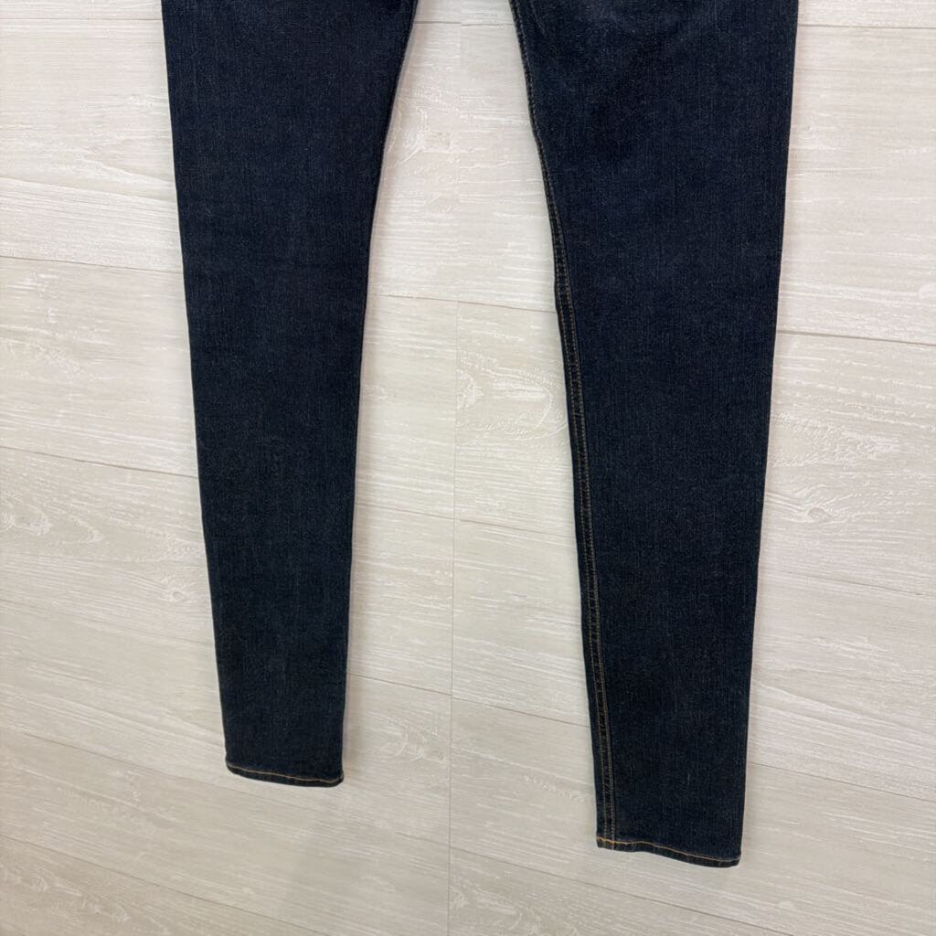 Rag and Bone Dark Wash High Rise Skinny Jeans 24