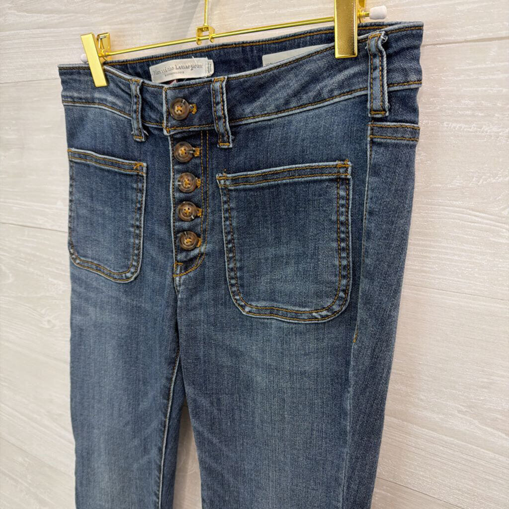 Pilcro and the Letterpress Dark Wash High Rise Denim Leggings 27