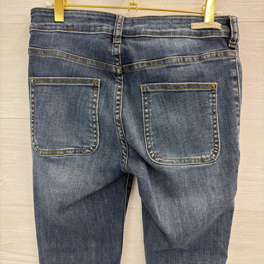 Pilcro and the Letterpress Dark Wash High Rise Denim Leggings 27