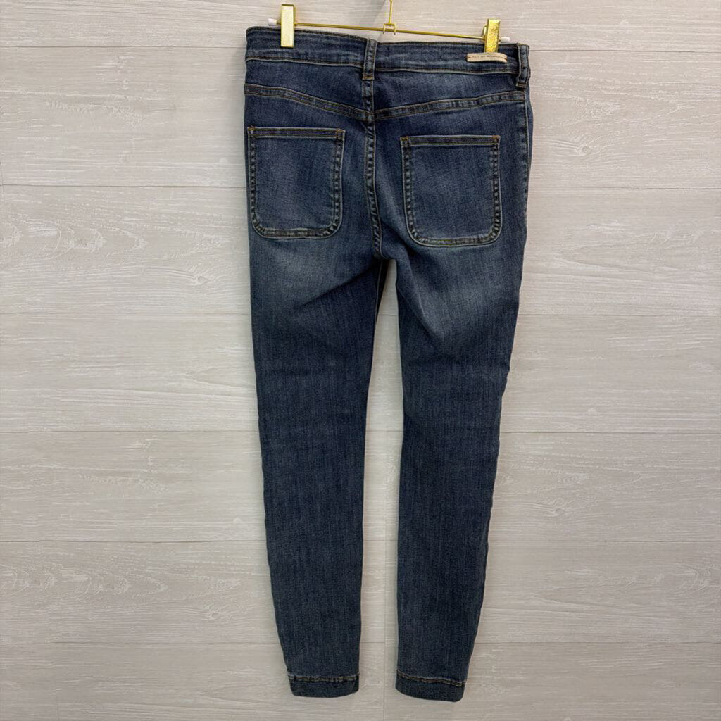 Pilcro and the Letterpress Dark Wash High Rise Denim Leggings 27