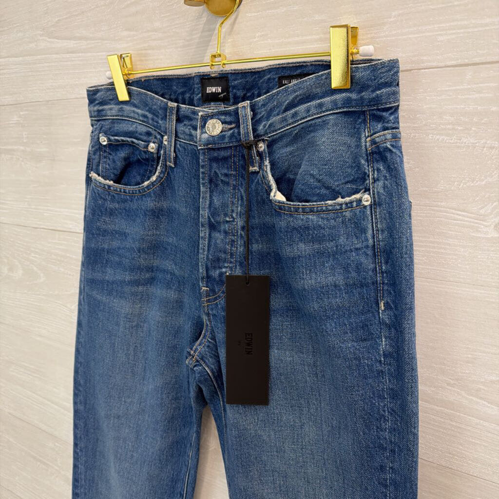 Edwin Medium Wash Kali Ankle Vintage Straight Jeans 25