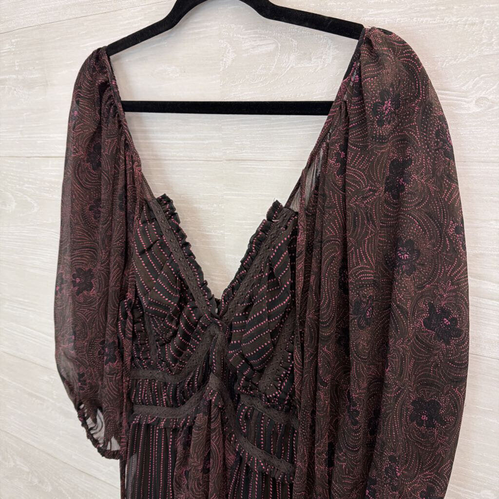 Free People You're A Jewel Printed Maxi Dress Medium
