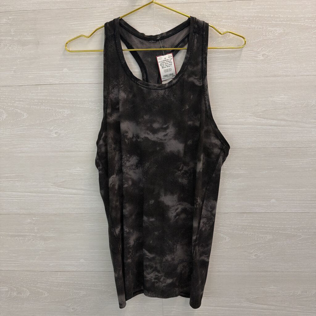 Athleta Black/ Grey Print Tank Top Large