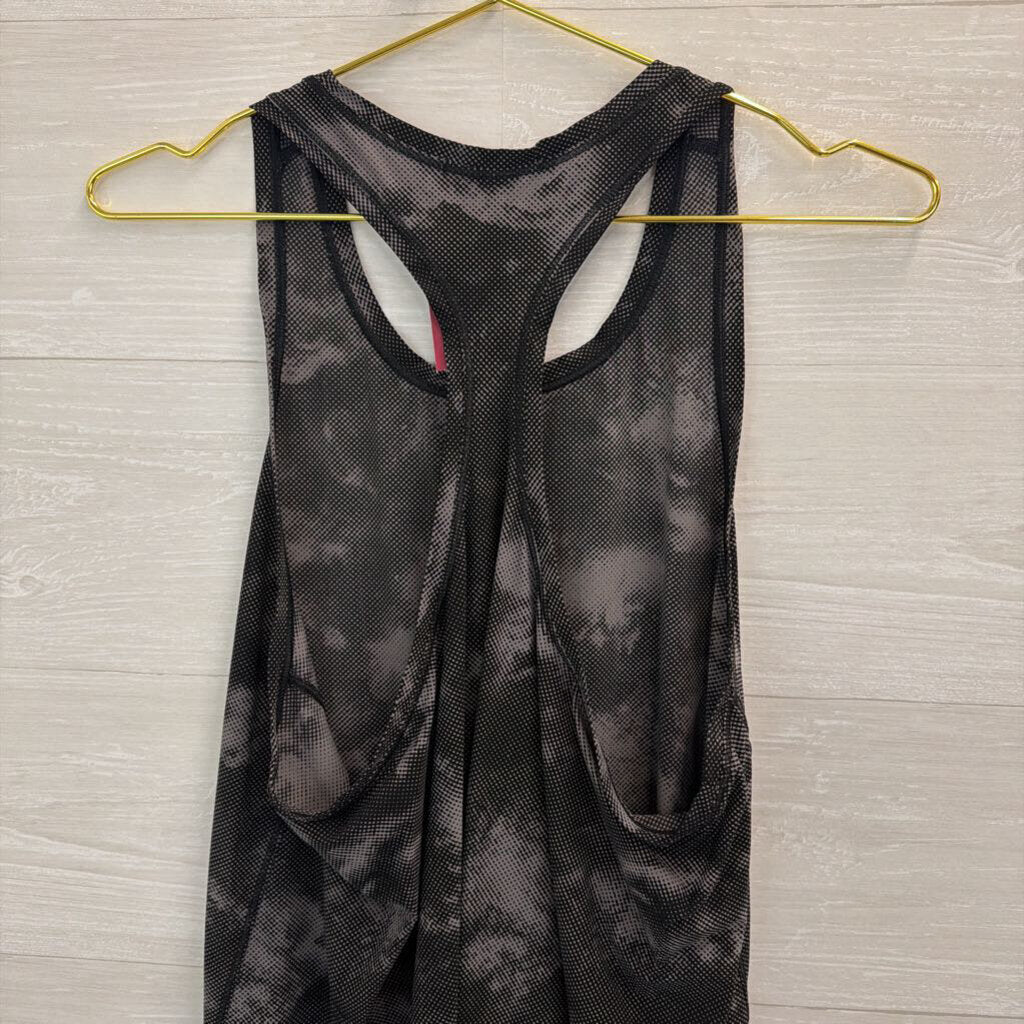 Athleta Black/ Grey Print Tank Top Large