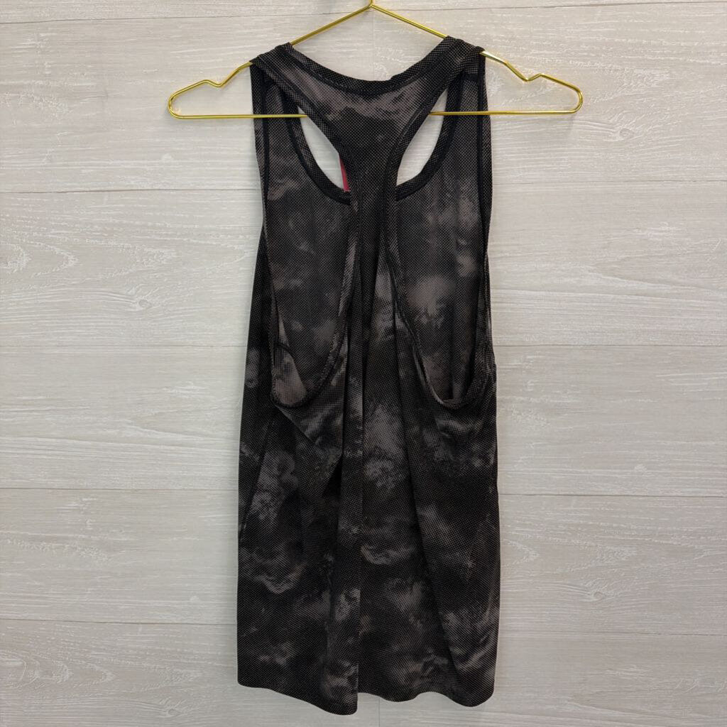 Athleta Black/ Grey Print Tank Top Large