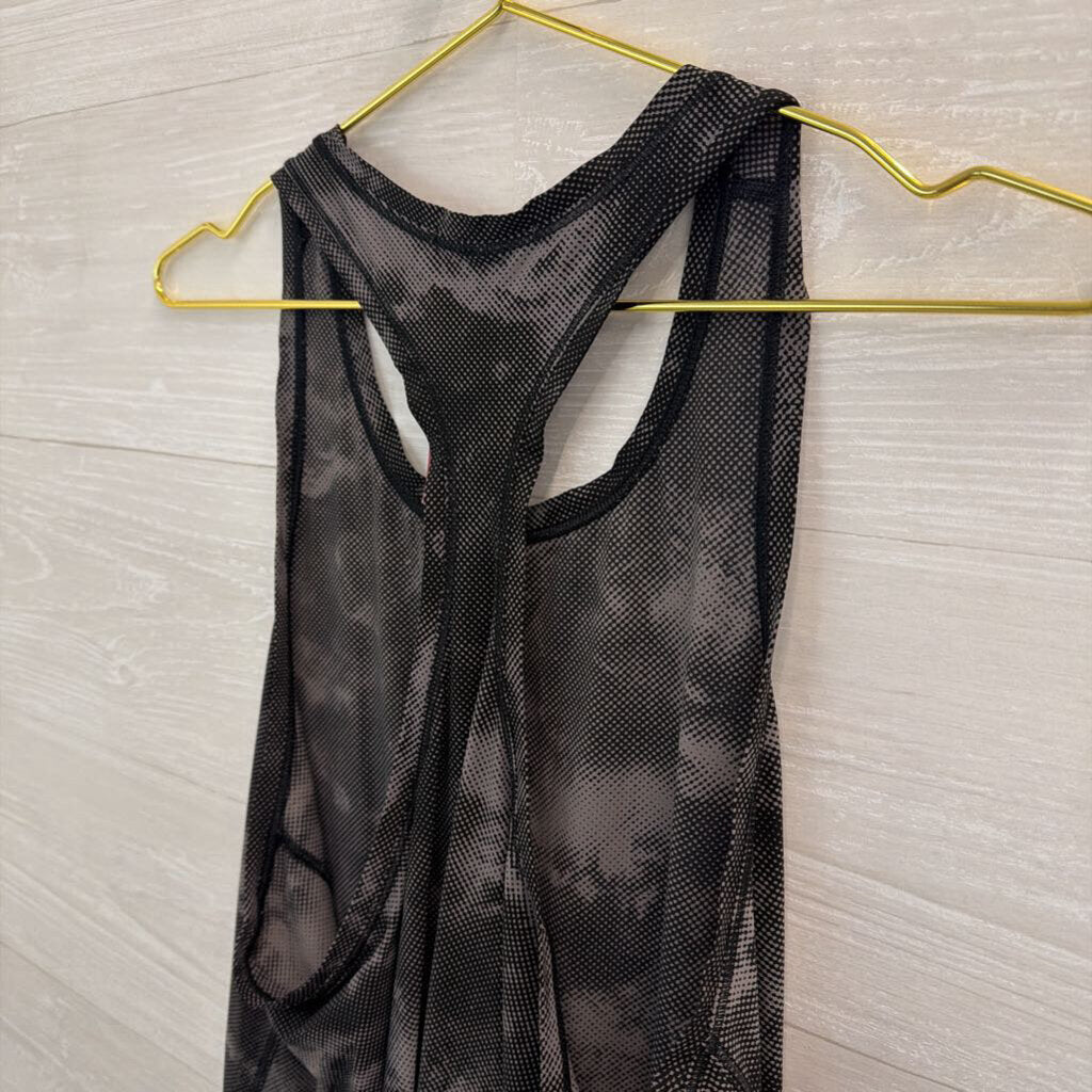Athleta Black/ Grey Print Tank Top Large