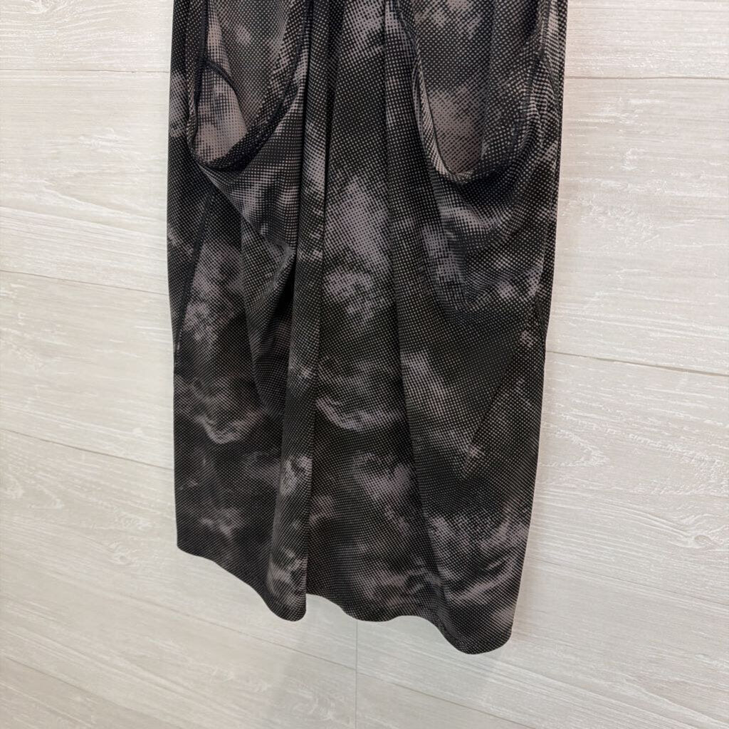 Athleta Black/ Grey Print Tank Top Large