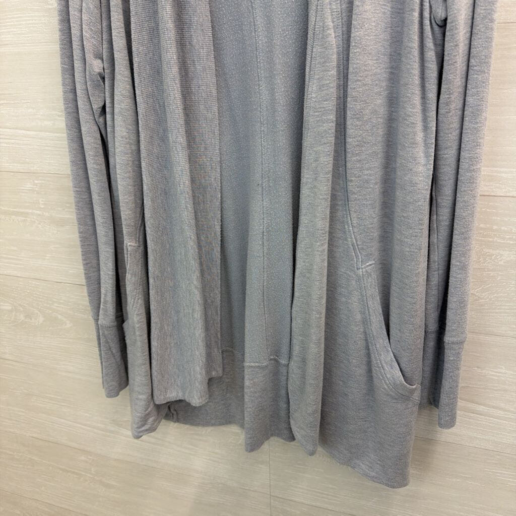 Athleta Blue Open Front Long Sleeve Sweater Top Large