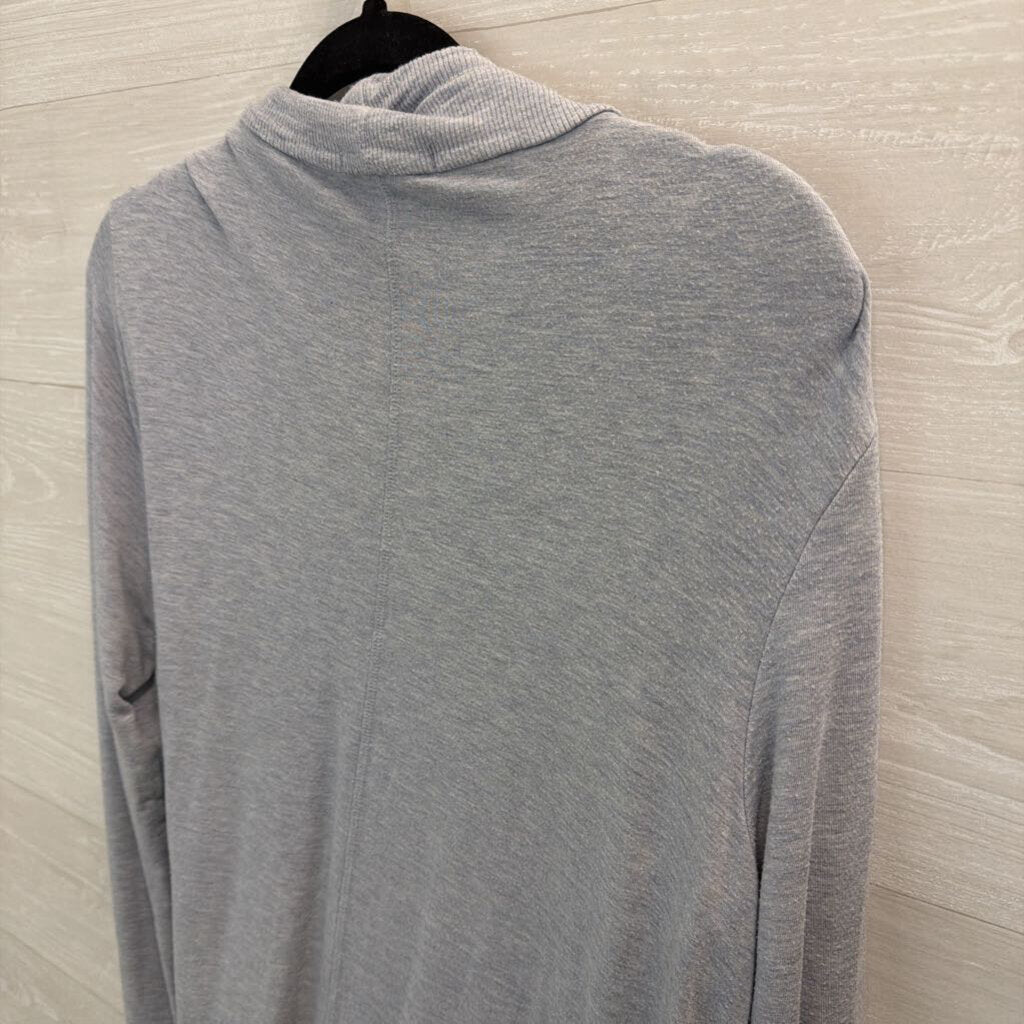 Athleta Blue Open Front Long Sleeve Sweater Top Large