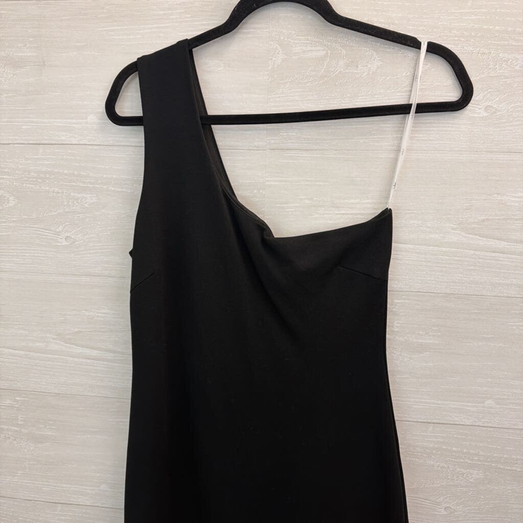 Lulus Black One Shoulder Dress Medium