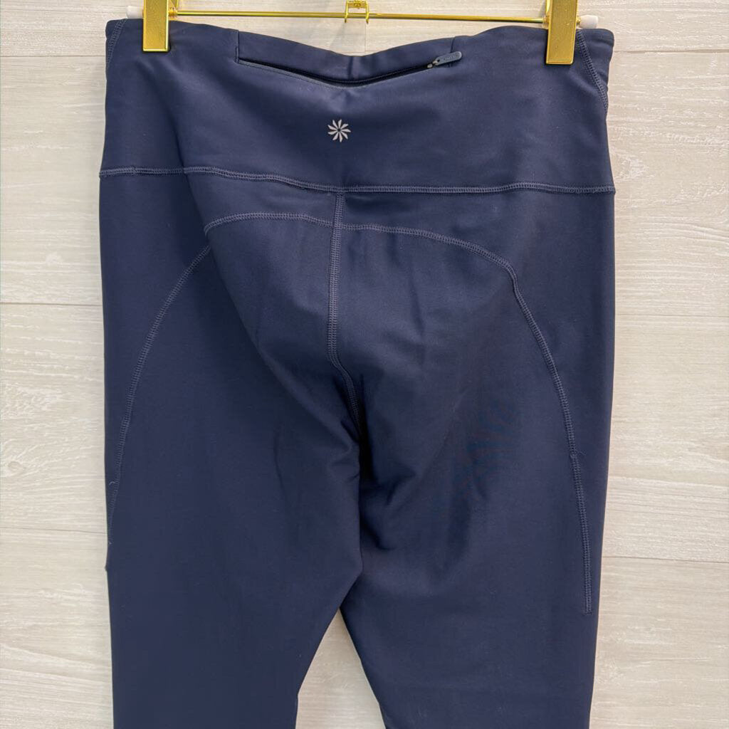 Athleta Navy Athletic Leggings Medium Tall