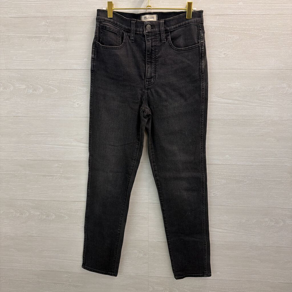 Madewell Black Roadtripper Stovepipe Denim Jeans 28 Tall