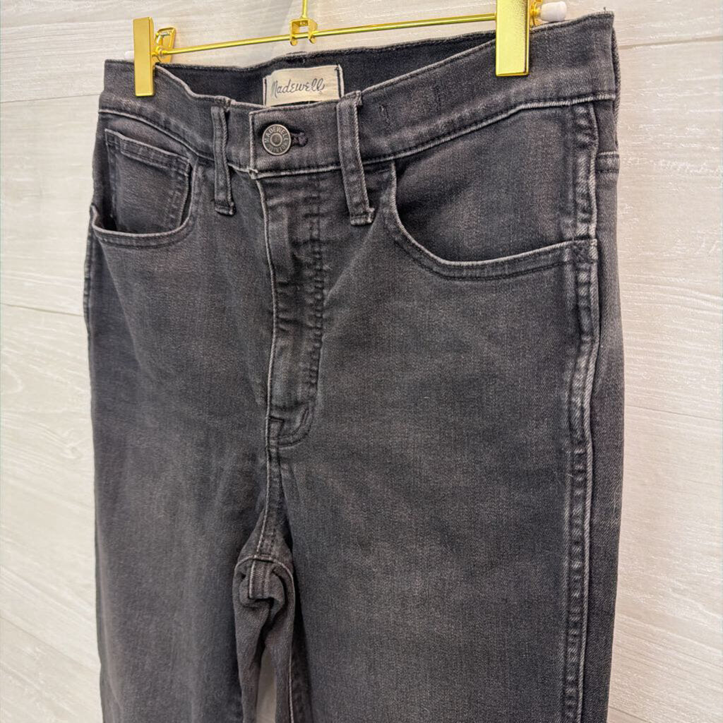 Madewell Black Roadtripper Stovepipe Denim Jeans 28 Tall