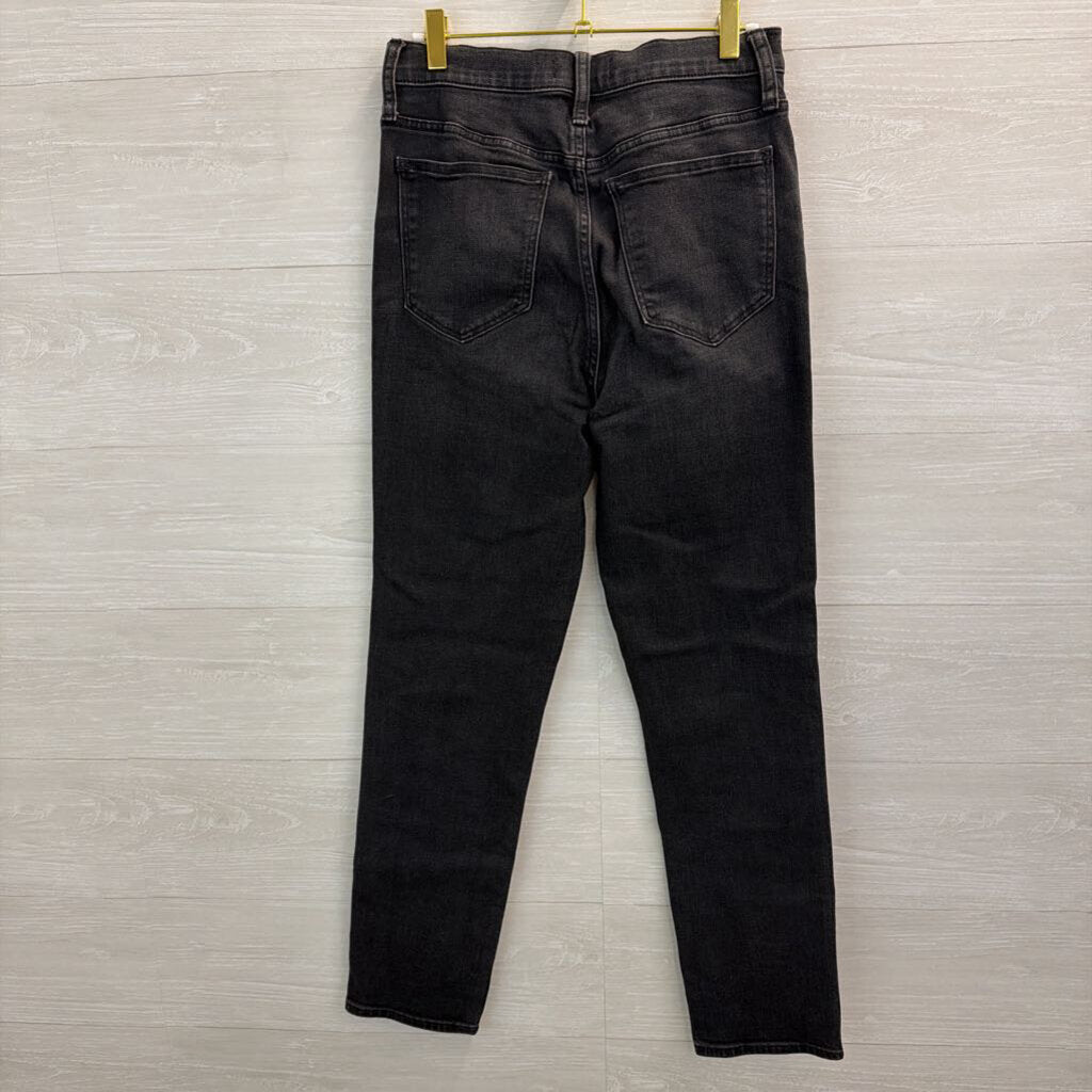Madewell Black Roadtripper Stovepipe Denim Jeans 28 Tall