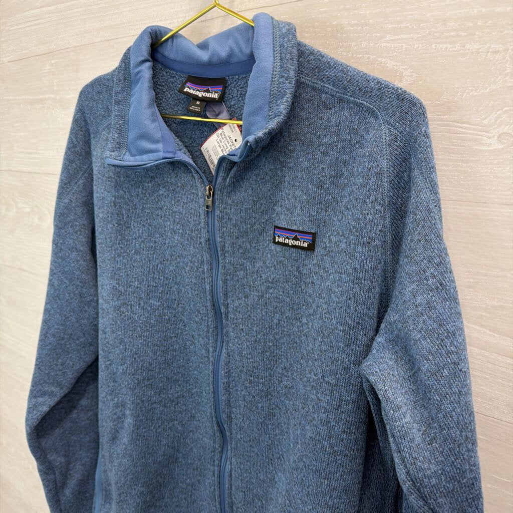 Patagonia Blue Long Sleeve Zip Up Jacket Extra Large