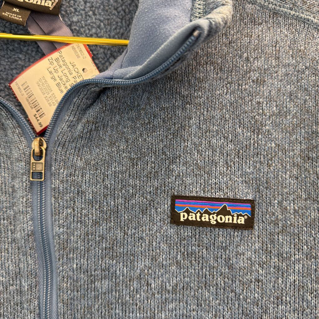 Patagonia Blue Long Sleeve Zip Up Jacket Extra Large