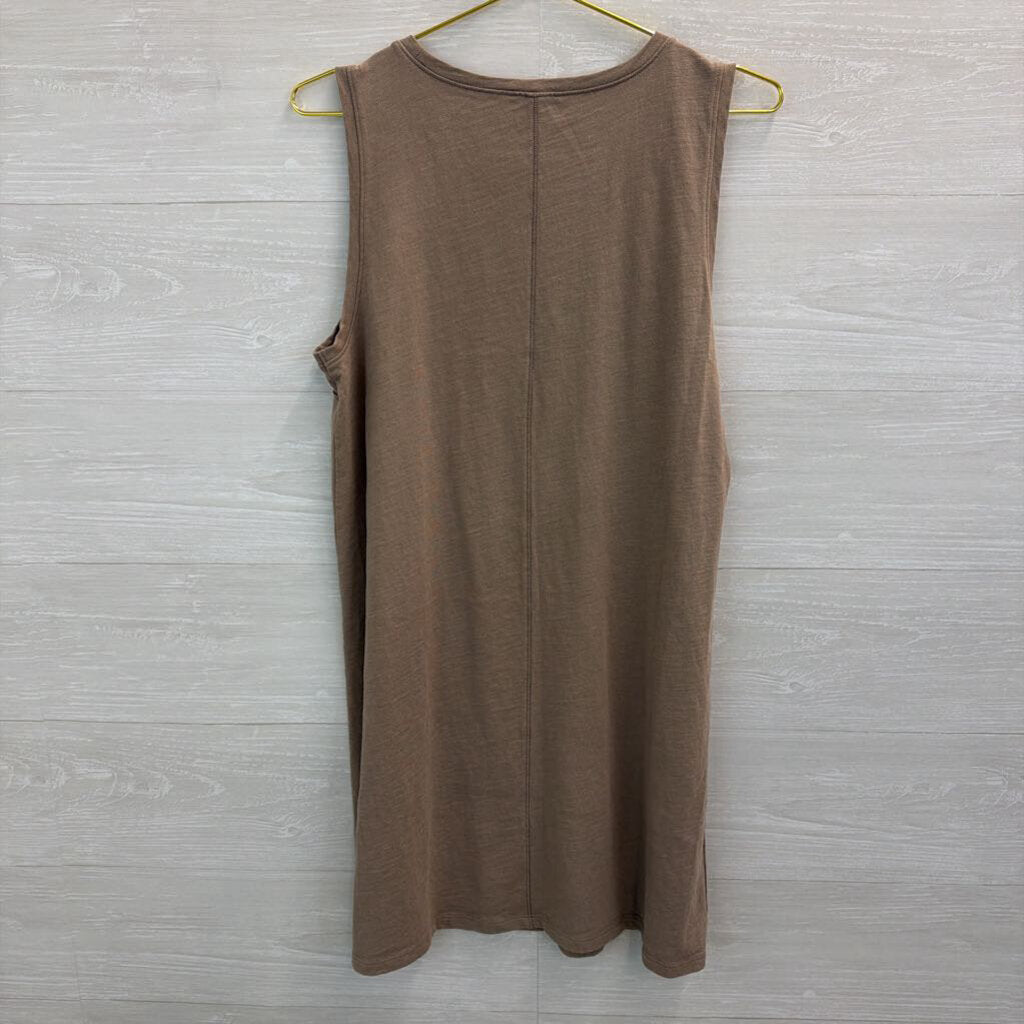 Lilla P Grey Sleeveless Shift Dres Large