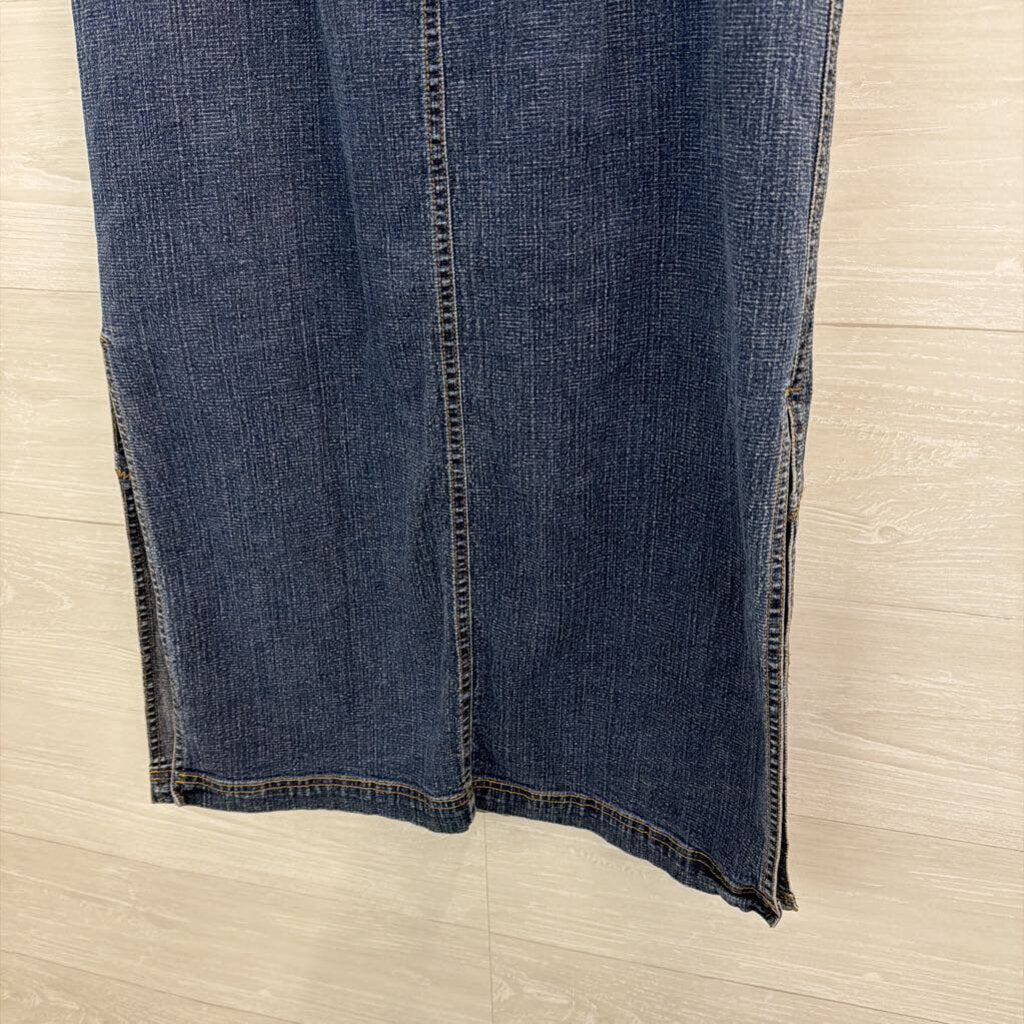 Madison Studio Dark Wash Denim Maxi Skirt 4