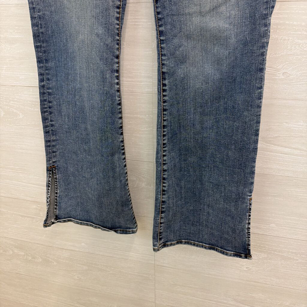 Kut Medium Wash Ana High Rise Fab Ab Flare Jeans 8