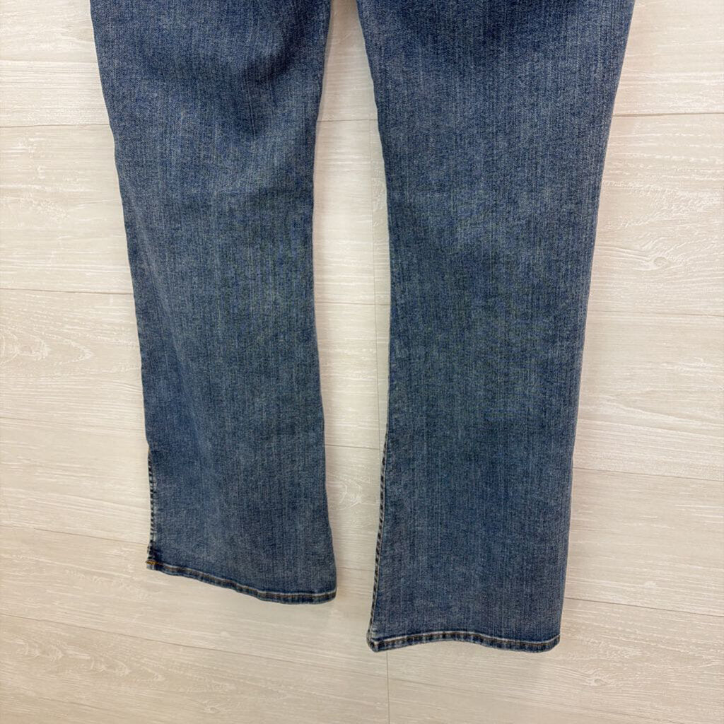 Kut Medium Wash Ana High Rise Fab Ab Flare Jeans 8