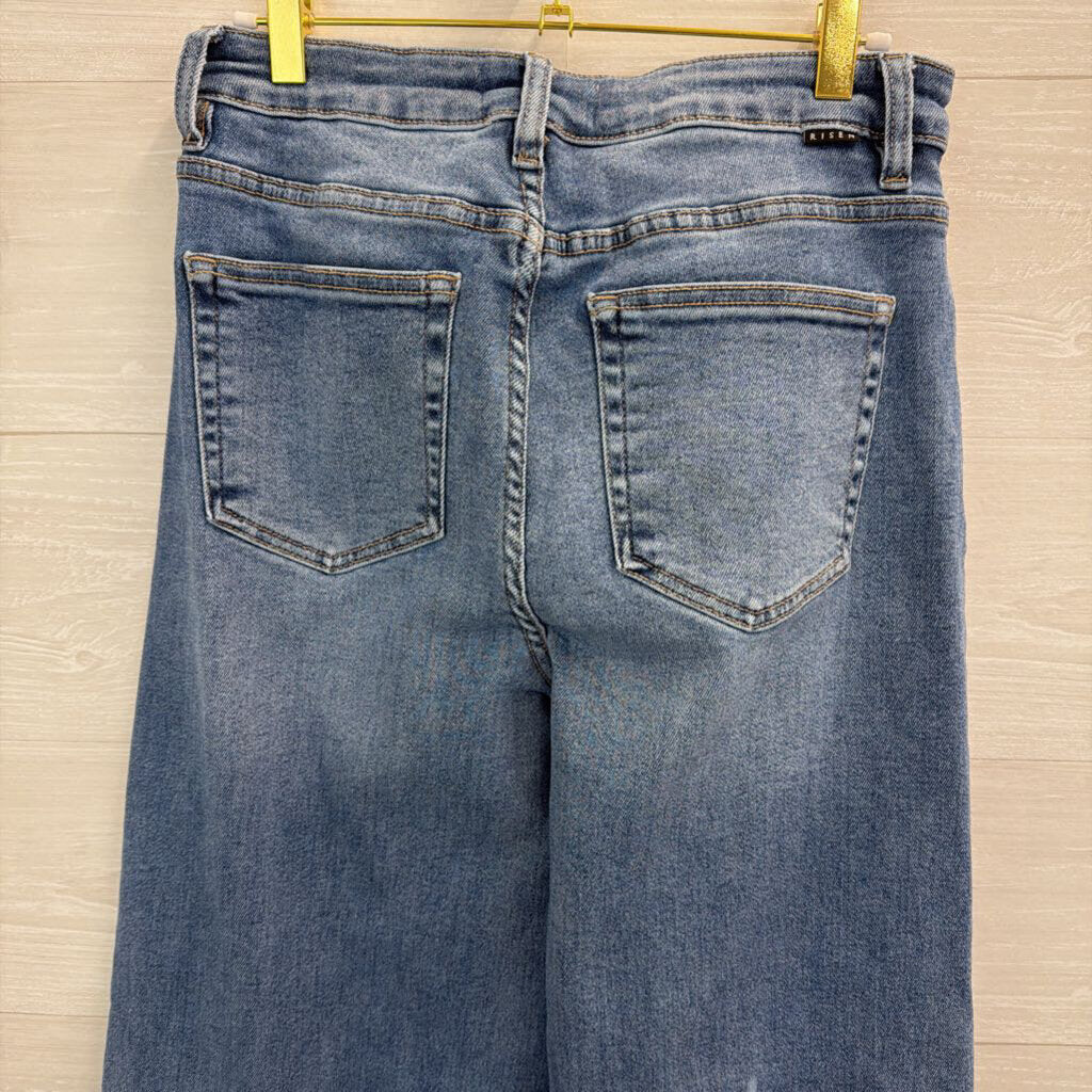 Risen Jeans Medium Wash Wide Leg Jeans 29