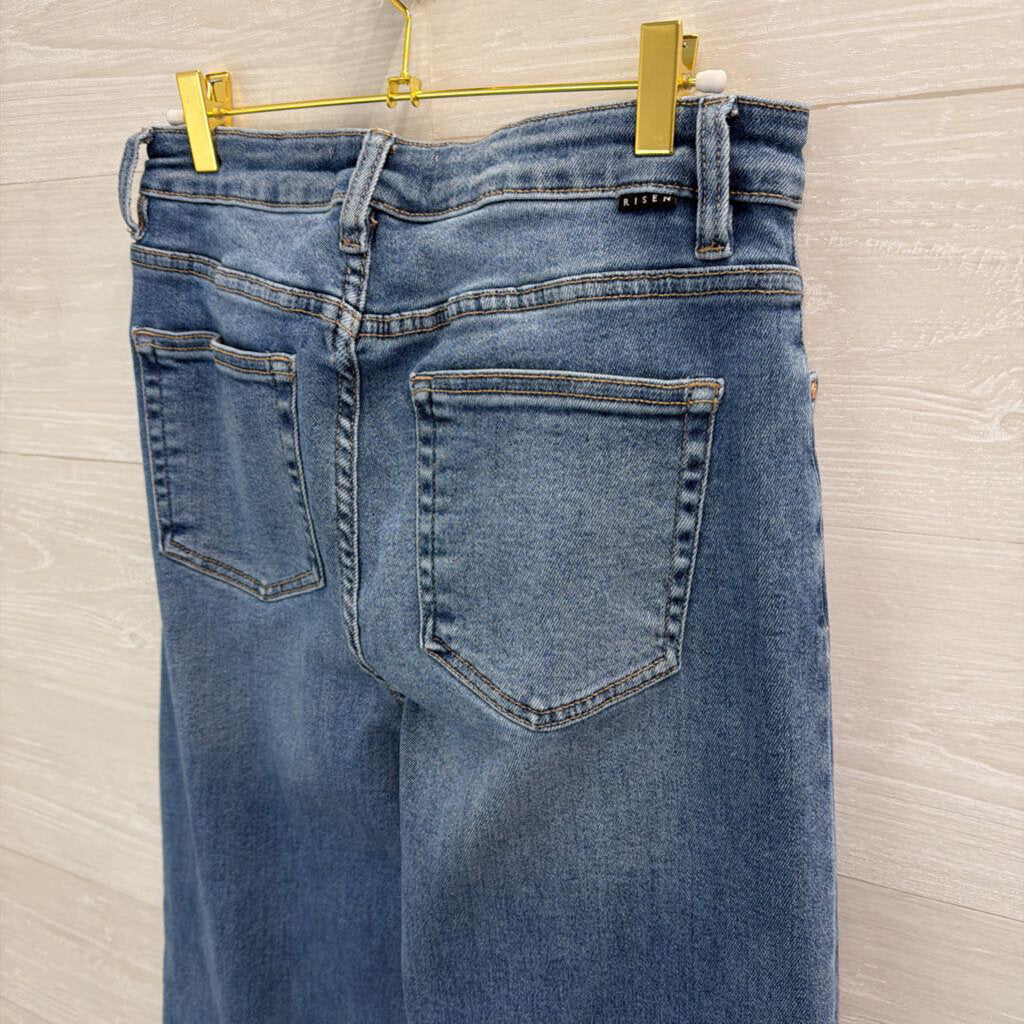 Risen Jeans Medium Wash Wide Leg Jeans 29