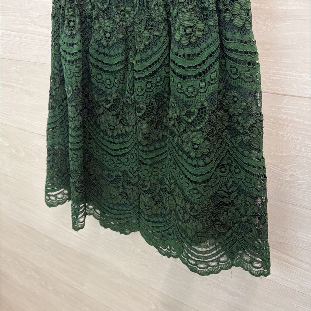 Lulus Green Lace Strapless Short Formal Dress Small