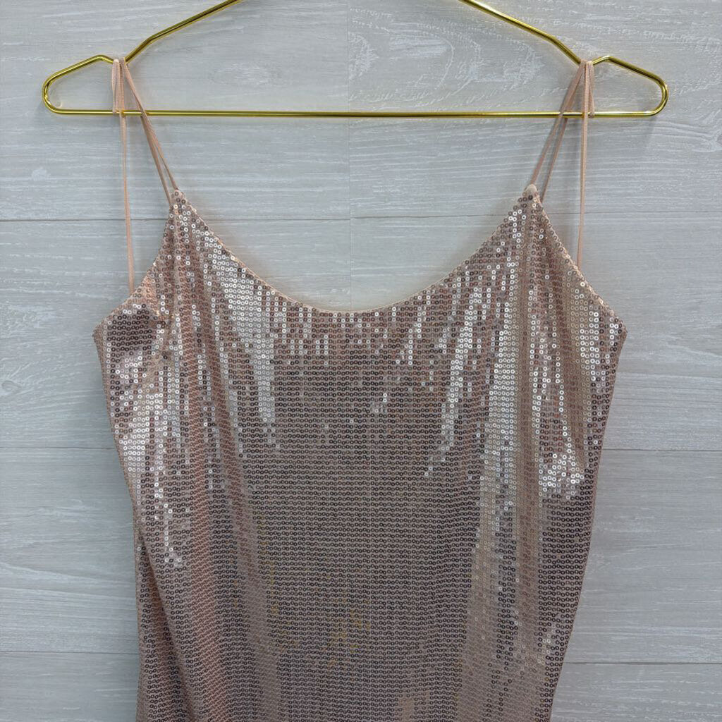 Pink Sequin Short Formal Dress Medium