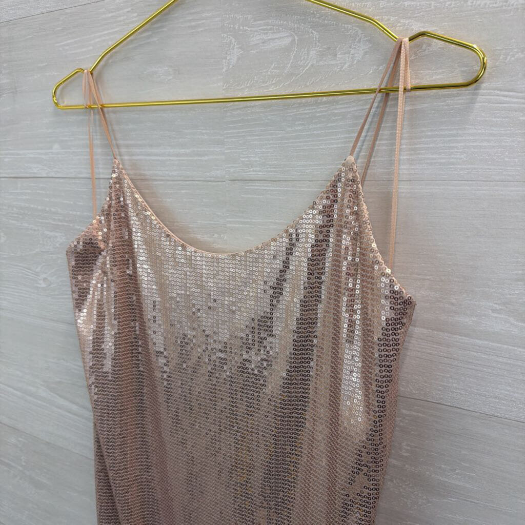 Pink Sequin Short Formal Dress Medium