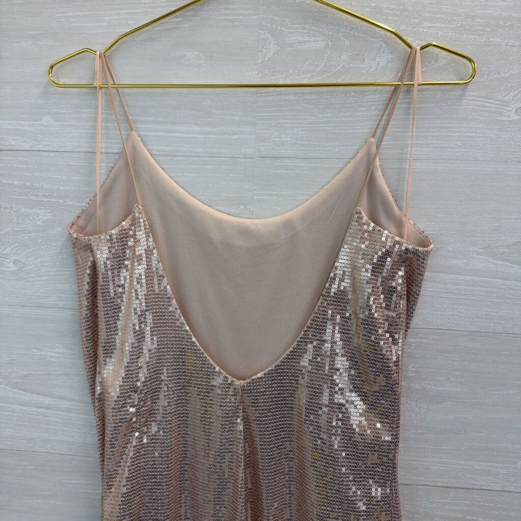 Pink Sequin Short Formal Dress Medium