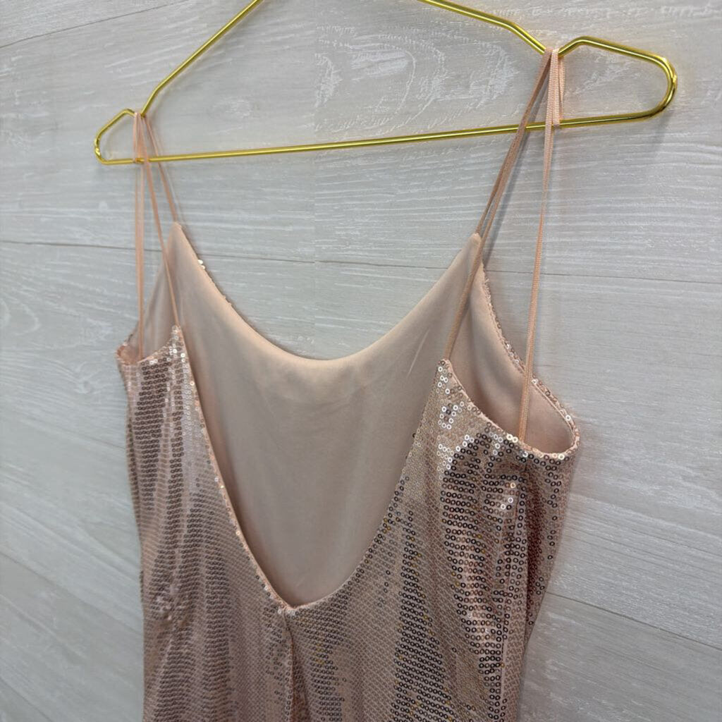 Pink Sequin Short Formal Dress Medium