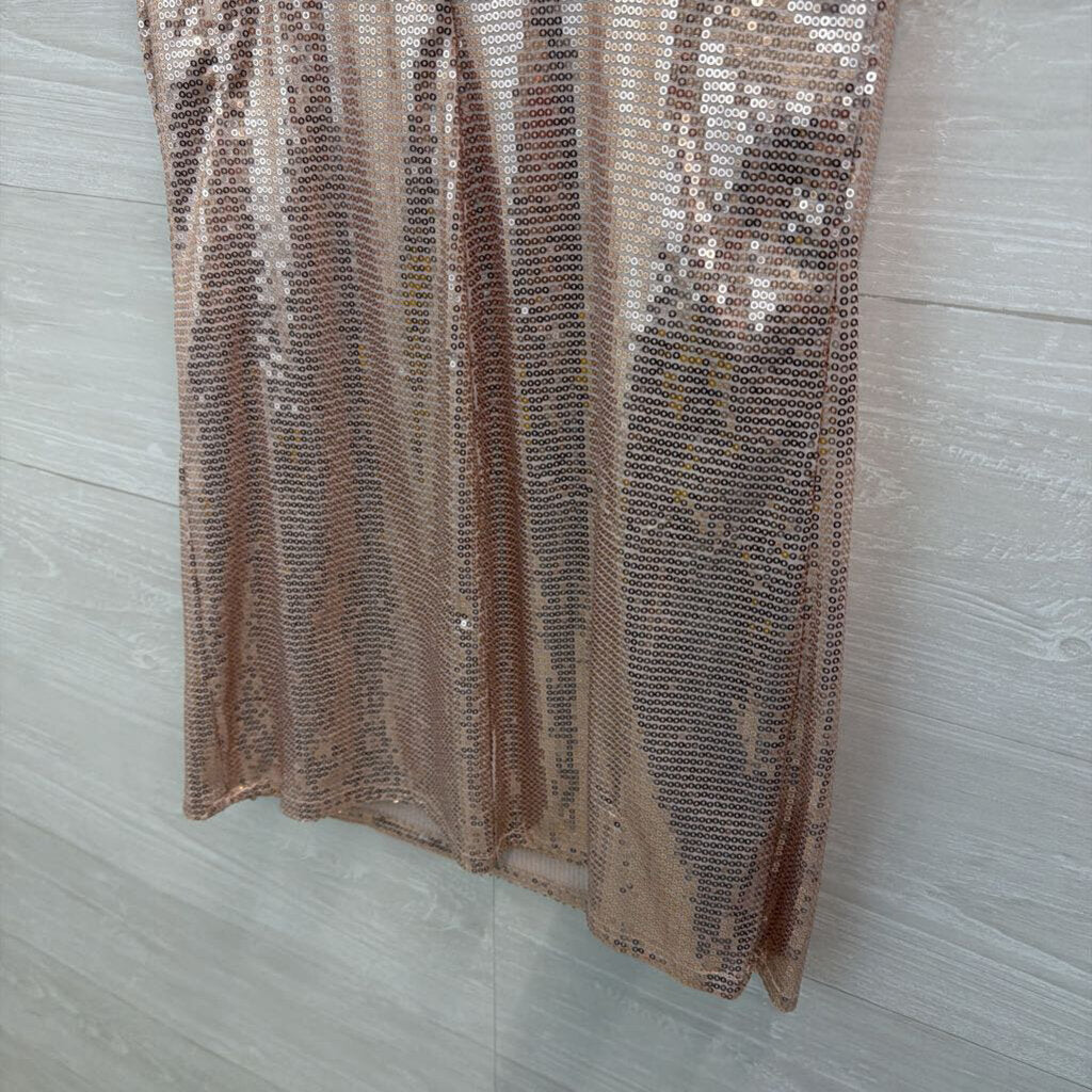 Pink Sequin Short Formal Dress Medium