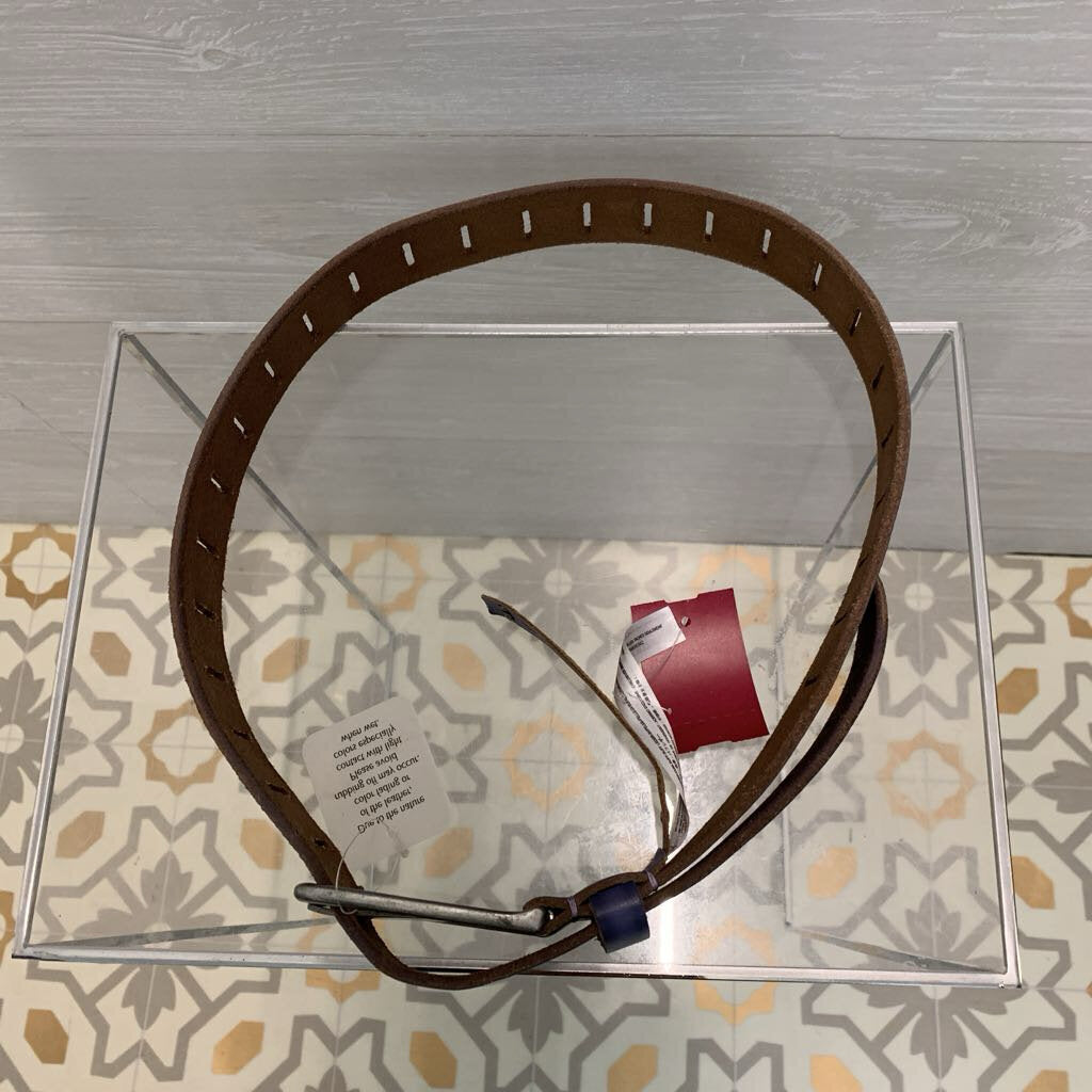 We The Free Blue Leather Belt Small/ Medium